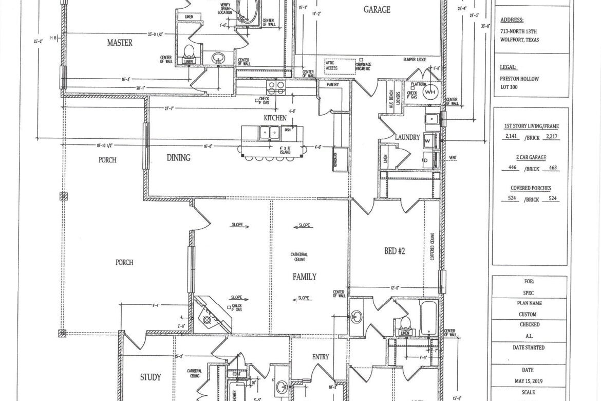 713 N. 3rd SPEC Sheet